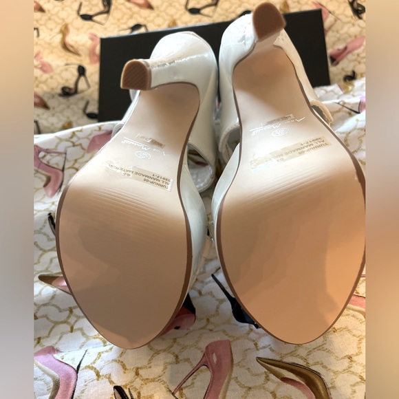 NWOT Anna Michelle white patent white high heels. 6 1/4” heel. Multiple sizes - Picture 8 of 9